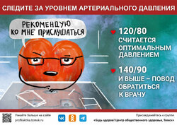 Следите за уровнем артериального давления